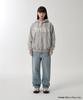 Mahagrid Mah Cut Off Applique Zip-Up Hoodie Gray(Mg2Fsmm492A)