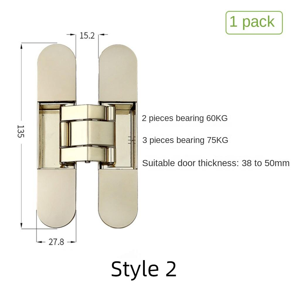 Închidere silențioasă ascunsă Balamale uși ascunse Montare invizibilă Balamă pliabilă în cruce invizibilă Deschidere exterioară reglabilă 3D