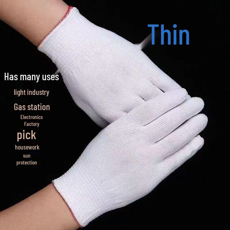 Lightweight Breathable Nylon Gardening Gloves - Wear-Resistant, Multi-Color Patterns