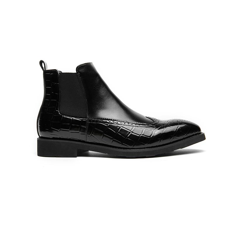 Mode Lederstiefel für Herren Echtes Leder Große Größen Stiefel Hochwertige Designer Formelle Stiefel Lässige Stiefel Mode Business