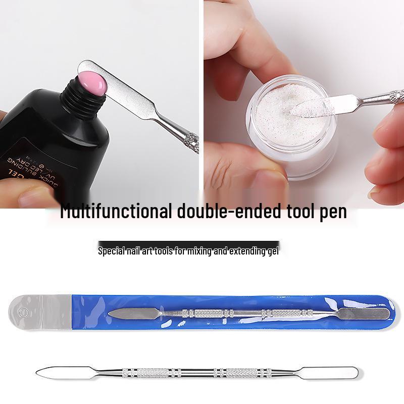 Gelový nástroj pro nail art s oboustranným hrotem: Pero a míchací tyčinka