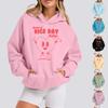 Sweatshirts For Teen Girls Long Sleeve Letter Print Casual Graphic Hoodies Drawstring Pullover Cute Oversized Hoodie