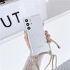 Crossbody Necklace Lanyard Cord Rope Transparent Case For Samsung S24 S23 S22 S21 Ultra S20 FE S10 Plus Shockproof Soft Cover