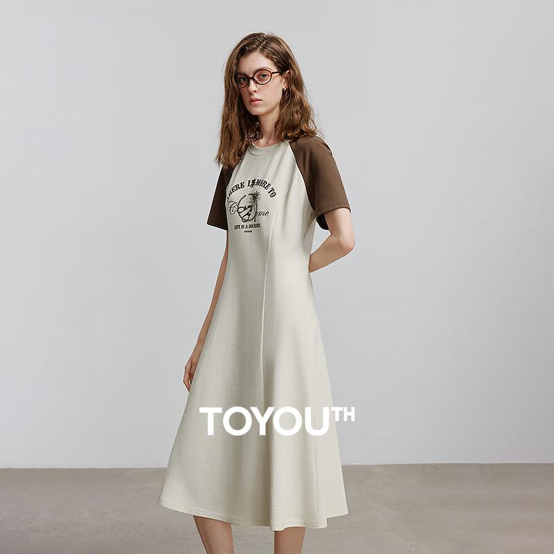 

Chuyu Women s Color-Block Spliced T-Shirt Dress M