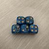 5pcs Set Two Color Dice Puzzle Board Game Accessory 6 Sided Point Dice Funny Game 16mm Great for Children