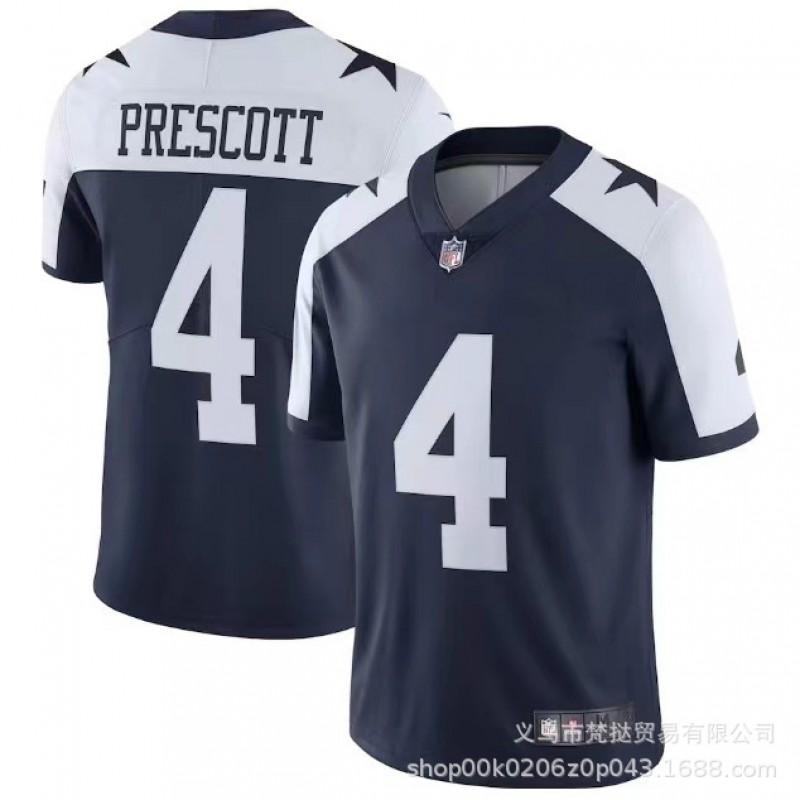 Camiseta de Fútbol Americano NFL Dallas Cowboys para Hombre Manga Corta Mezcla de Algodón Uniforme Deportivo de Equipo Rugby Baloncesto Entrenamiento
