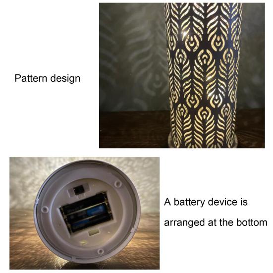 Decorative Lamp Hollow Luminous White Light Effect LED Wind Lamp Household Supplies