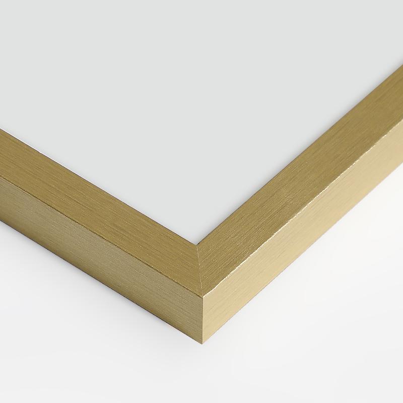 Elegancki Obraz Plakat ścienny Niebiesko Złote Kwiaty na ścianę Glamour