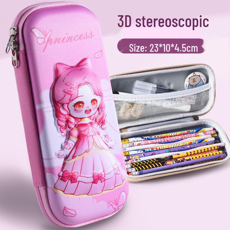 Large 3D Cartoon Pencil Case for Primary School Students
