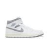 Air Jordan 1 Mid Neutral Grey Men's Retro Sneakers 554724-135
