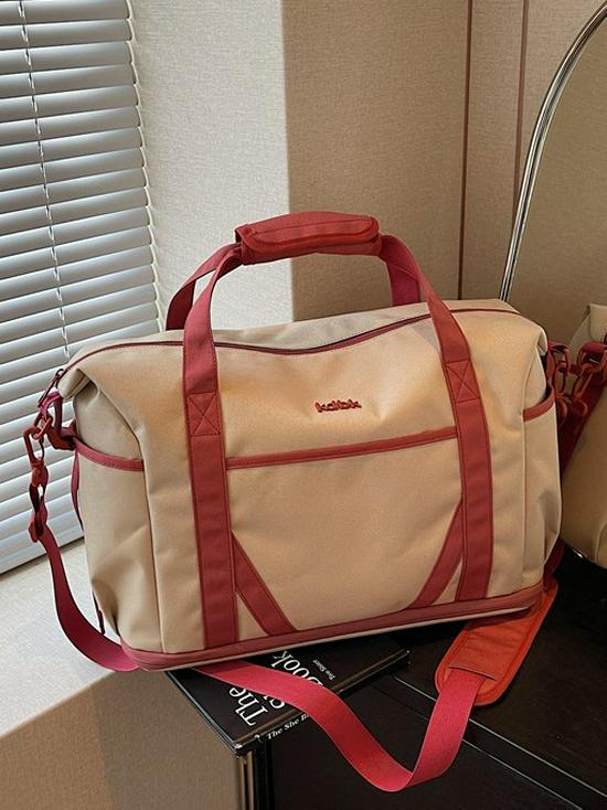 Women's Large Capacity Sports Fitness Bag - Fashionable Single Shoulder Travel Tote