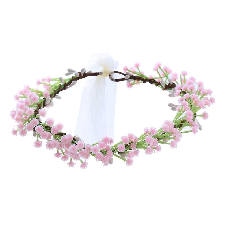 

Reusable Baby’s Breath Wedding Headpiece Safe Hair Styling Accessory For Bridal Shower And Photoshoots Dressingup розовый