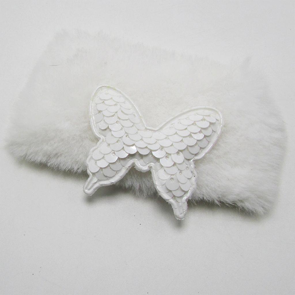 16ks 44*52mm Glitter Paillette Pads Náplasti Butterfly Appliques Pro řemeslné oděvy Šicí potřeby DIY Příslušenství ke sponkám do vlasů