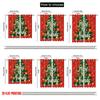 2pcs,2D plane printing Window Curtain Preety Christmas Tree Versatile Durable Polyester (without rod) Decorations For Home Ldeal
