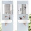 4pcs Acrylic Mirror Wall Stickers Self-adhesive Mirror Bathroom Decoration Student Dormitory Dressing Mirror Full-length Mirror