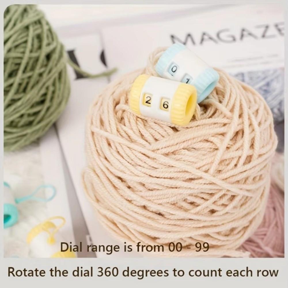 Handlicher Zählwerk Häkeln Mini-Zählwerk Reihe Häkeln Tragbarer Strickreihenzähler Garnhandwerk