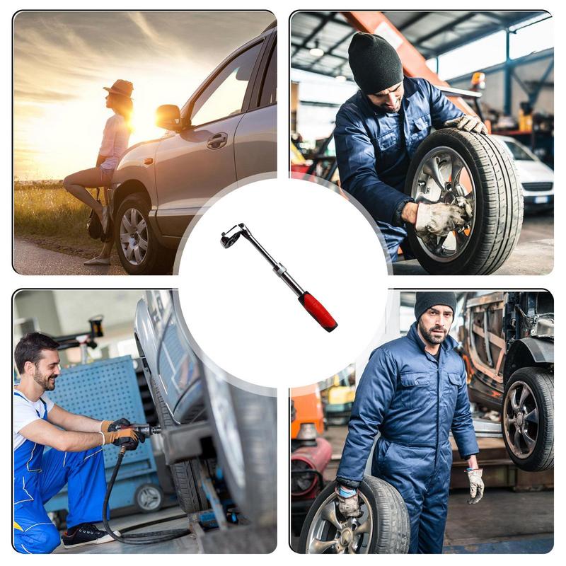 1/2 3/8 1/4 Movable Head Long Handle Ratchet Two-way Extendable Ratchet Socket Wrench Combination Wrench For Repair Depot