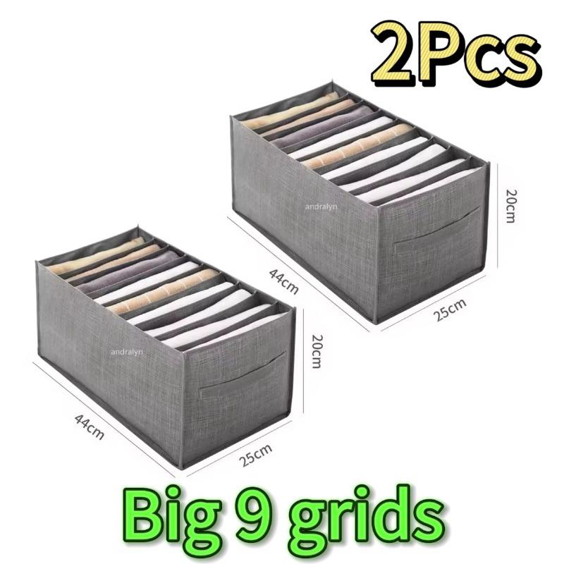 Organizer for Drawer Clothes Organizer Pants Jeans Storage Box Cabinet Drawer Organizer Underwear Socks T-Shirt Wardrobe Storage