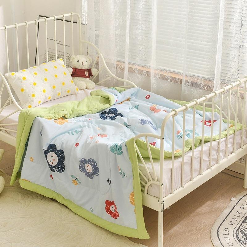 Soft Children's Washed Cotton Summer Quilt Baby Kindergarten Summer Single Lunch Break Blanket