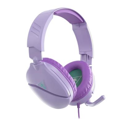 Turtle Beach Gaming-Headset, leichte 230 g, Kopfhörer, PS5, PS4, Switch, Xbox, Smartphone, kabelgebunden, 3,5 mm Flip-Mute-Mikrofon, Recon 70, Lavendel