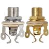 2Pcs 1/4 Inch 6.35Mm Guitar Pickup Output Jack Metal Guitar Stereo Socket Parts Guitar Mono Jack Socket for Electric Guitar Bass