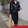 2026 Spring/Summer French Retro Over-the-Knee Lace-up Dress with Batwing Three-Quarter Sleeves