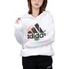 Adidas Simple Casual Hooded Pullover Long Sleeve Sweatshirt Women Sweatshirt White FI7889