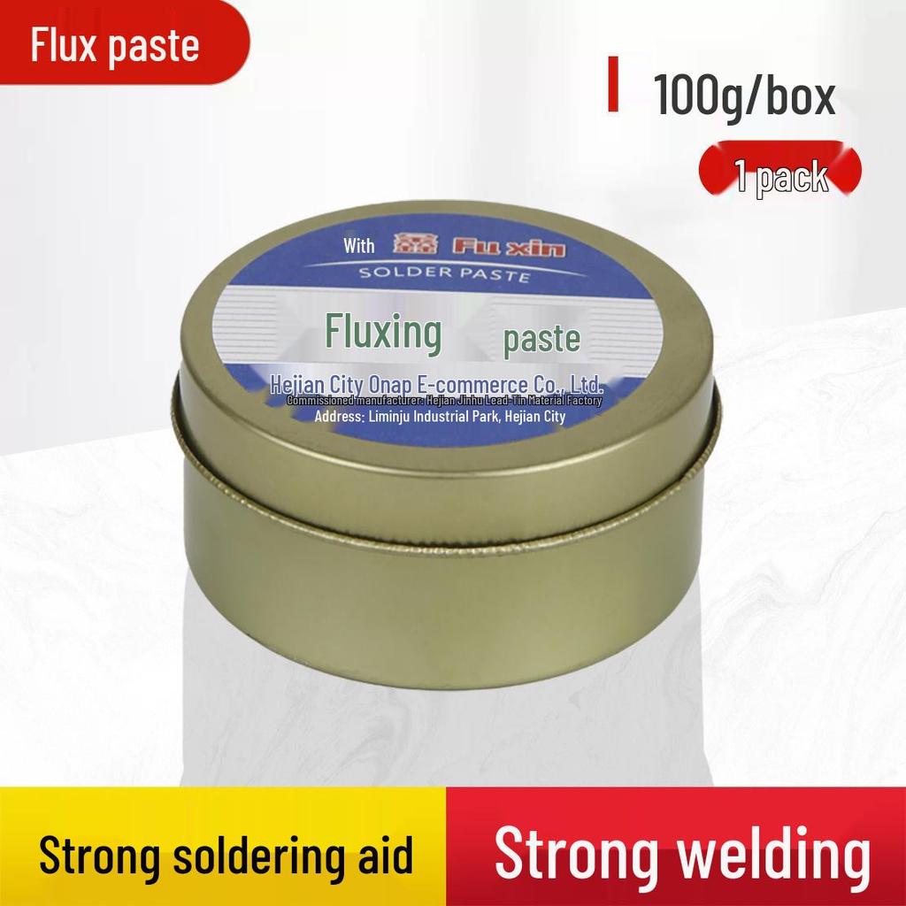 Gelbe No-Clean Lötpaste & Draht: Säurefrei, halogenfrei, starkes Flussmittel für Edelstahl