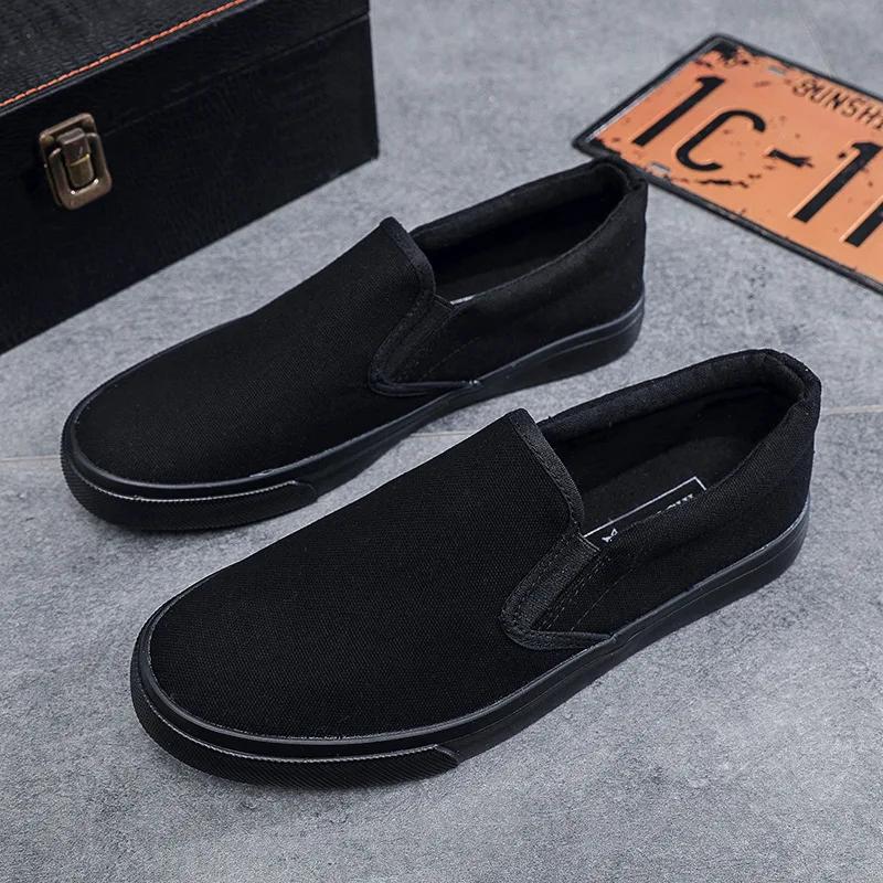 

Fashion Plus Size 47 48 Classic Slip on Men s Casual Canvas Shoes Lightweight Waterproof Male Flat Casual Sneakers Men Vulcanize Shoes 39