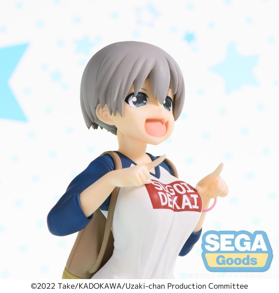 SEGA Uzaki-chan Wants To Play! Omega Super Premium Figure Uzaki Hana Grinning Face Ver.