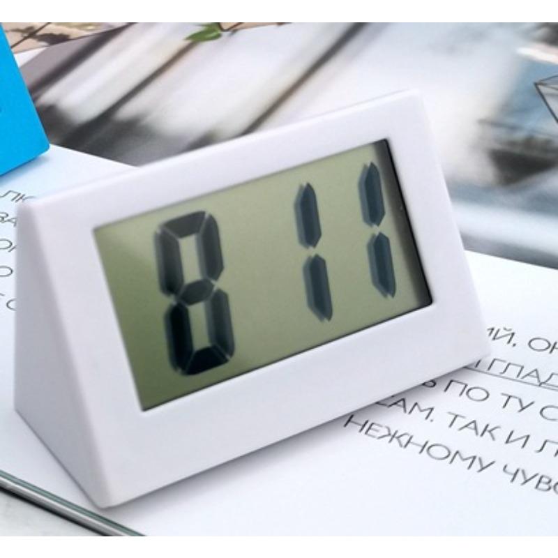 Car Clock Mini Clock Simple Electronic Clock Bedside Clock Promotion Gift Clock Cute Student Clock Small Triangle Clock