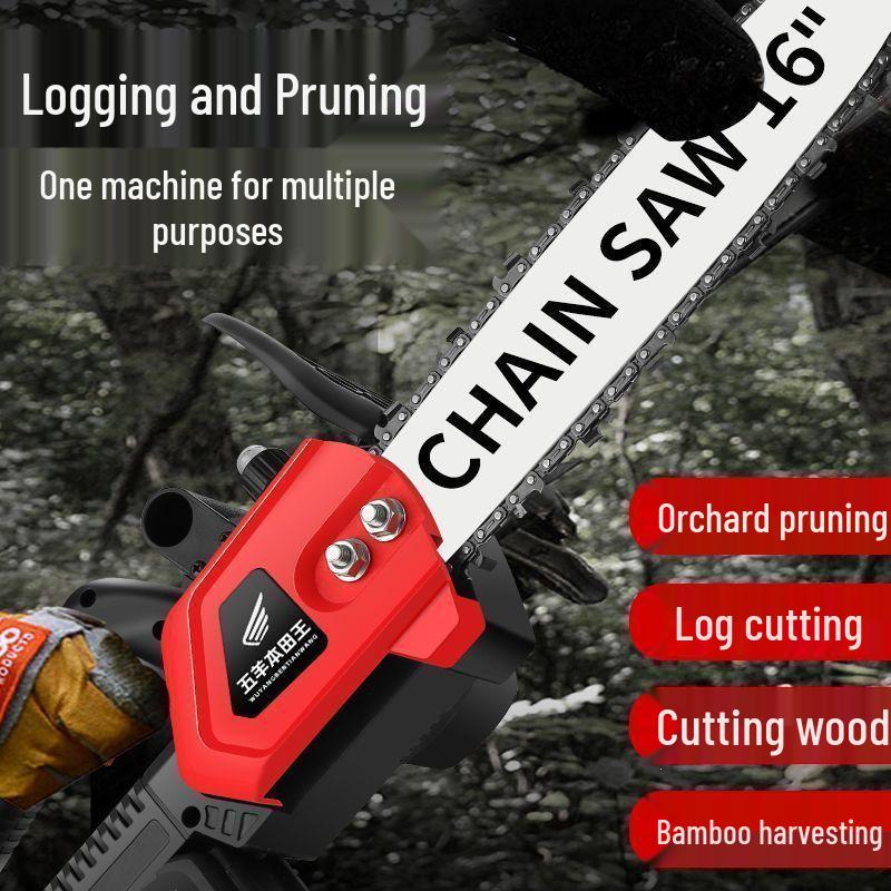 High-Power Cordless Brushless Electric Chainsaw for Tree Cutting