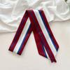 Woman Skinny Silk Scarf 90cm*6cm Long Hair Strip Silk Ribbon Small Neck Scarves Kerchief Lady Bag Handle Ribbon Scarf Tie