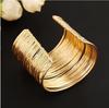 Fashion Gilded Hollow Woman Open Wire Metal Bracelet Punk Bracelet Fashion Gold Cufflinks Bracelets Jewelry