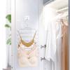 Multi-Layered Sports Vest Bra Scarf Storage Hook Creative Design Metal Clothes Hanger for Adult Underwear Storage Organization