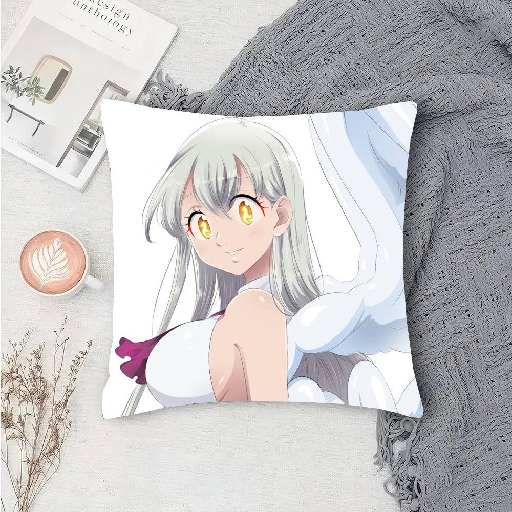 Elizabeth Liones Anime The Seven Deadly Sins Pillow Case Sofa Cushion Cover Room Home Decoration