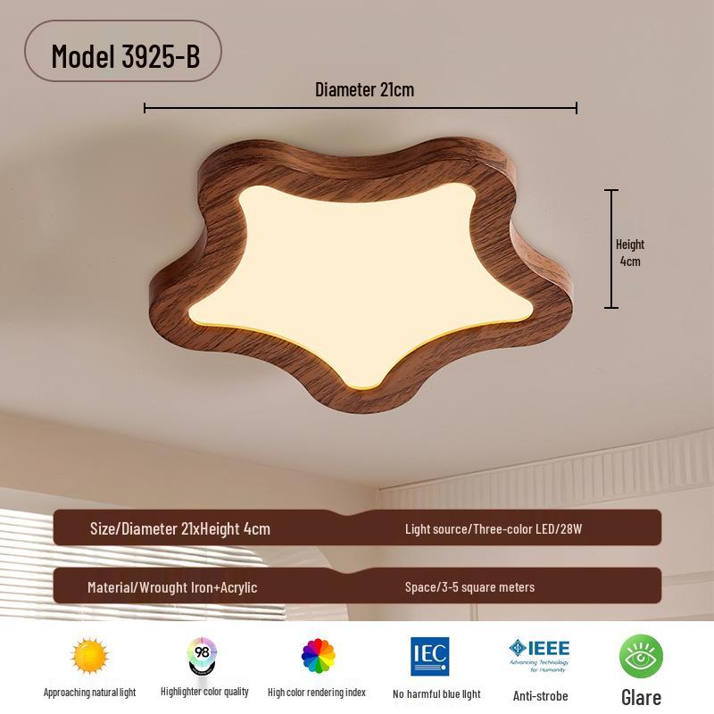 

Потолочный светильник «Облако» из грецкого ореха: Новый китайский стиль для спальни и детской комнаты