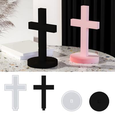 Premium Silicone Cross Decoration Mold High Quality Silicone Cross Mold Ideal For Craft Lovers And Religious Artisans