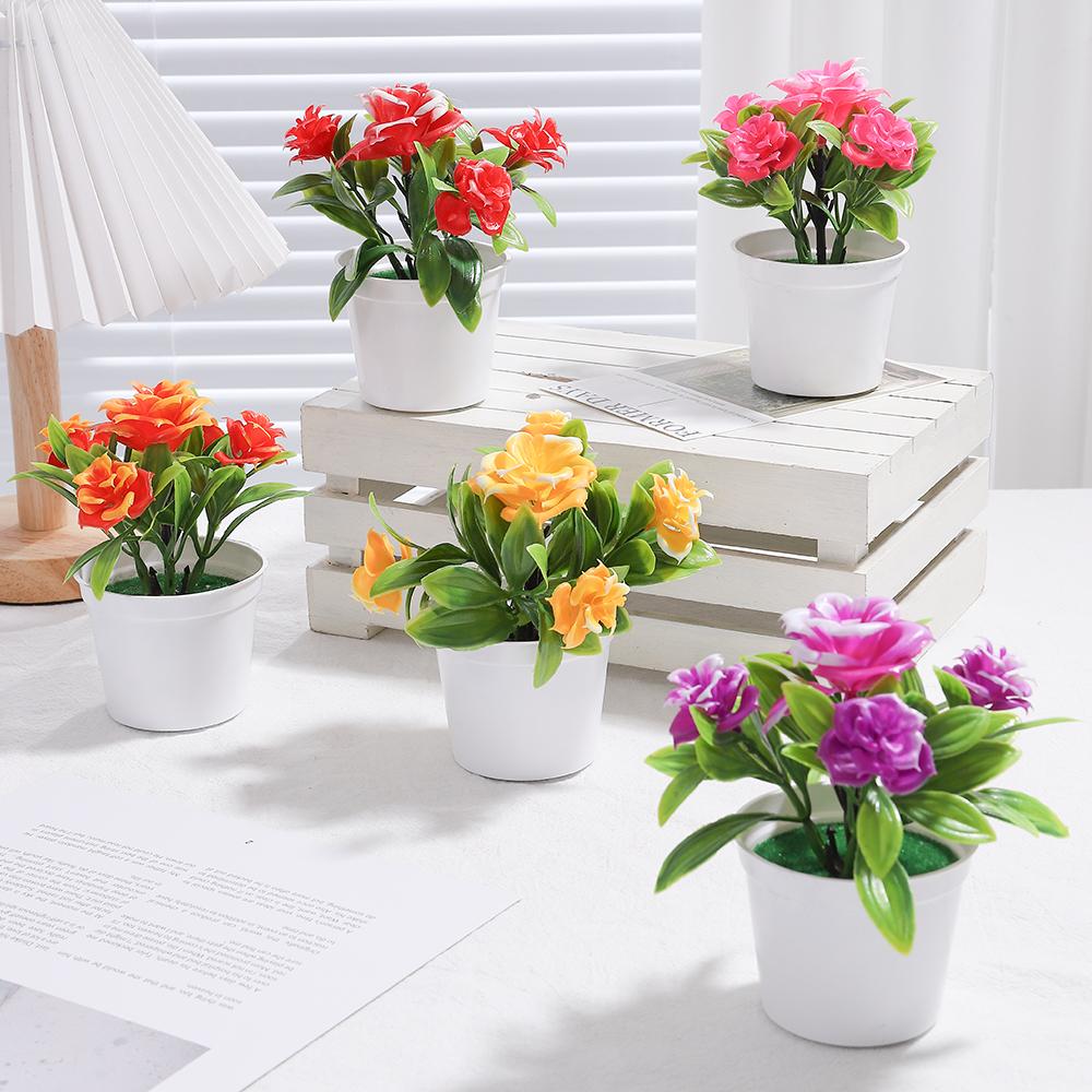 1/3Pcs Artificial Potted Plant Scene Desktop Home Office Shelf Decor Tabletop Landscape Bonsai Wedding Room Party Accessories