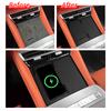 For BYD Tang L 2025 Silicone Wireless Charging Mat Non-slip Phone Protective Pad Charger Car Interior Accessories Black