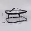 Large Capacity Waterproof PVC Transparent Makeup & Toiletry Bag with Zipper