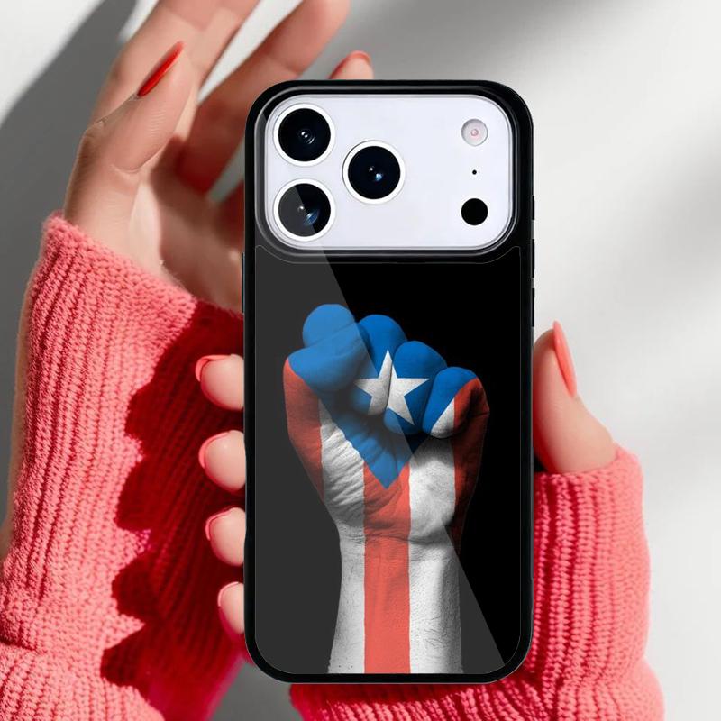 Puerto Rico Flag Phone Case for iPhone 17 Air 16e 15 14 13 Pro Max Back Cover for 12 11 Pro Coque
