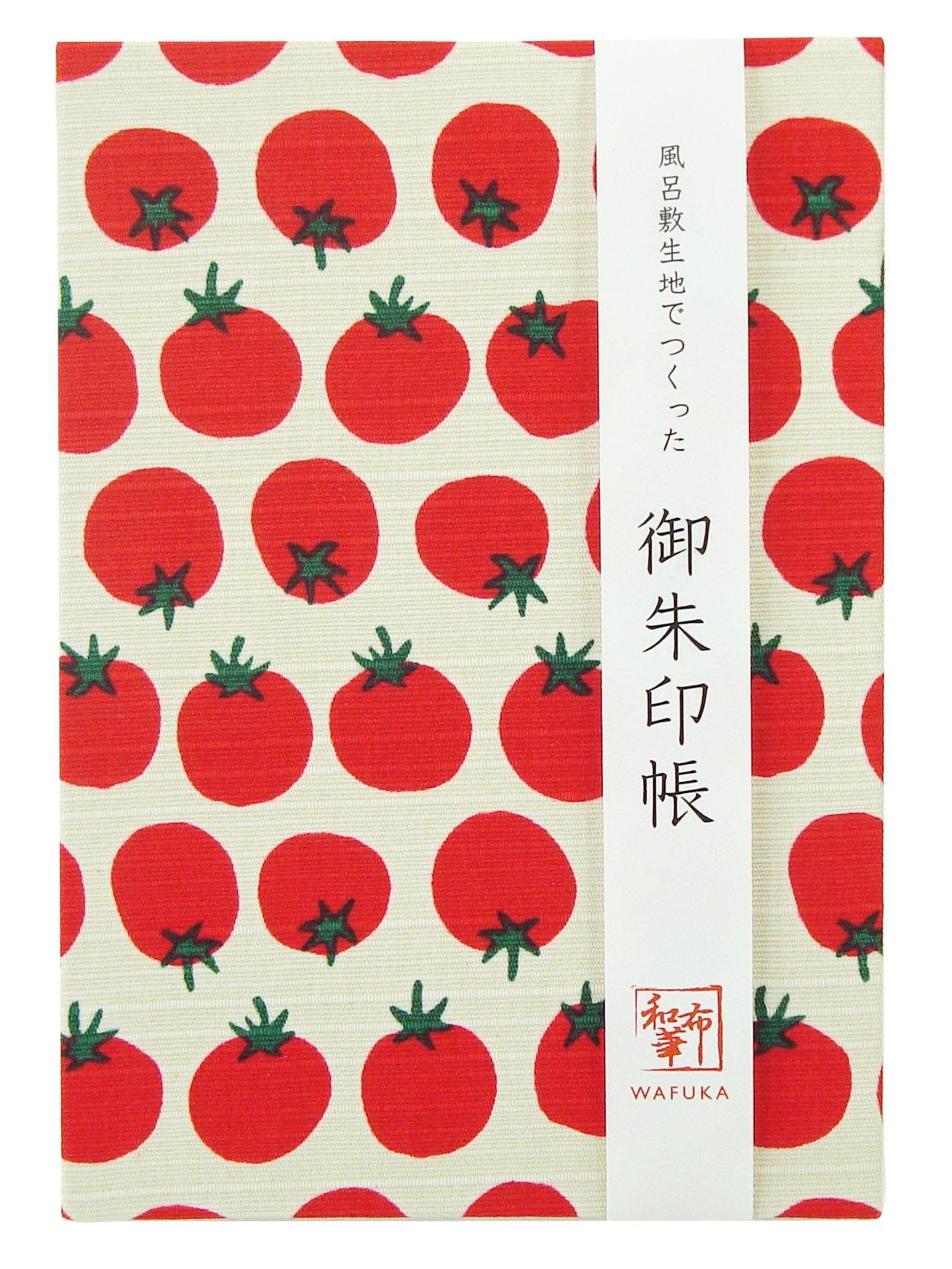 Гармошка Wabunka Goshuincho 11 x 16 x см в точку (книжка с марками), 24-кратный, высококачественная бумага, стиль, 1.5 (томатный узор)