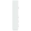 Cabinet Set 2 Pcs High Gloss White 66 X 34.5 X 87 Cm Particleboard
