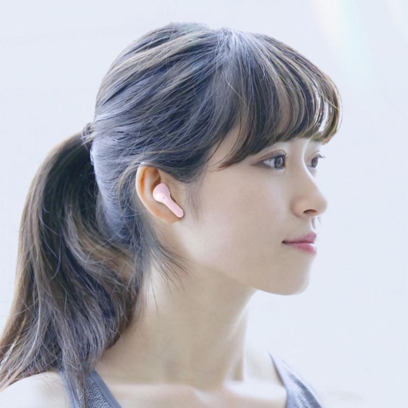 VAORLO Tws fone de ouvido sem fio bluetooth com caso carregador transparente portátil esportes fones ouvido bluetooth para android ios