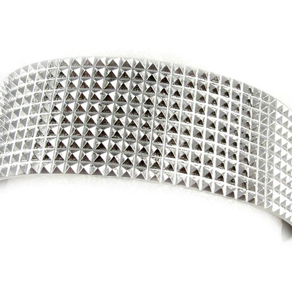 Les Trésors De Lily [L0472] - Silver 'Choreography' Steel Bracelet - 66 Mm 23 Mm