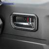 Real Soft Carbon Fiber For Suzuki Jimny      2024 2025 Car Door Inner Handle Frame Trim Sticker