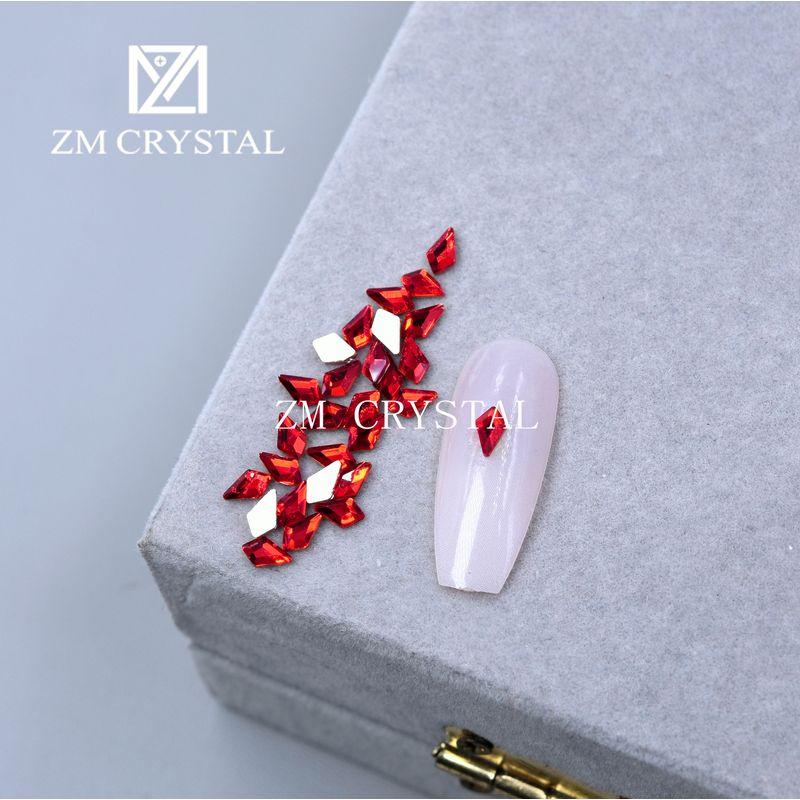 

Export New 3 X5 Arrow Small Size Color Nail Art Fancy Shape Diamonds Bottoming Drill Dopamine Nail Rhinestone-Sticking [Flats 3x 5 Arrow] Red 20