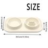 Anti-knockover Double Slow Feeder Bowl Food-grade Puppy Slow Eating Bowl  Small Medium Breed Dogs