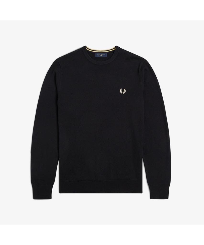 FRED PERRY [Baseline] Classic Crew Neck Merino Wool Knit (198) Afpm2439601-198